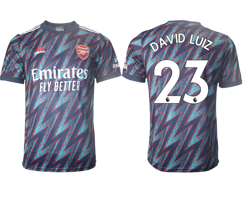 Men 2021-2022 Club Arsenal Second away aaa version blue #23 Soccer Jersey